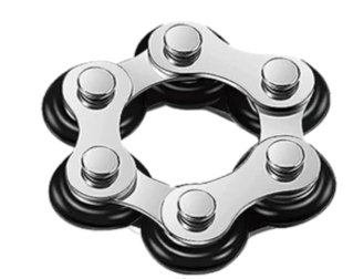 Metal Roller Chain with 6 elements screwed in
